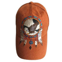 Eagle Hat Ball Cap Dream Catcher Feathers Native Indian Art Casquette - Buckles.Biz
