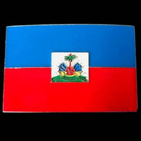 Haiti Flag Haitian Drapeau Haïtien Belt Buckle Buckles - Buckles.Biz