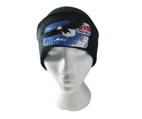 Hat Eagle Beanie Hats Canada Toques Tuques Canadian Flag Maple Leaf - Buckles.Biz