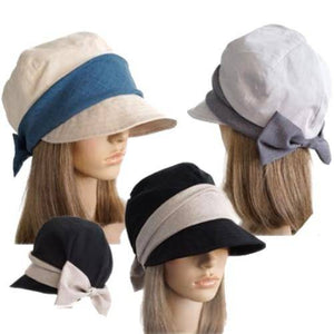 Hat Women's Summer Hats Flower Cotton Round Brim Cap Cloche - Buckles.Biz