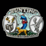 Hunting Hunter An American Tradtion Belt Buckle Boucle de Ceinture - Buckles.Biz