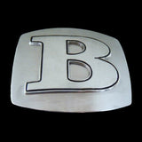 Initial B Letter Alphabet Name Tag Monogram Belt Buckle Buckles - Buckles.Biz