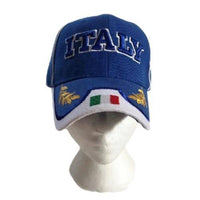 Italy Italia Flag Soccer Baseball Cap Hat - Buckles.Biz