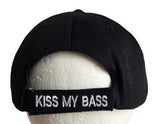 Kiss My Bass Fish Fisherman Fishermen Baseball Cap Hat - Buckles.Biz
