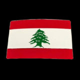 Lebanon Flag Belt Buckle Lebanese Liban National Flags Middle East Flags Buckles - Buckles.Biz