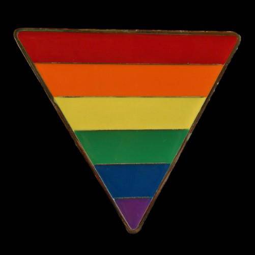LGBTQ Rainbow Pride Gay Lesbian Flag Triangle Cool Belt Buckle - Buckles.Biz