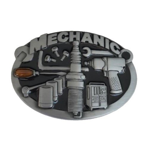 Mechanic Belt Buckle Car Garage Motor Vehicle Mechanics Profession Belts Buckles - Buckles.Biz