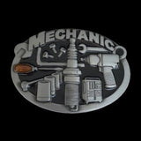 Mechanic Belt Buckle Car Garage Motor Vehicle Mechanics Profession Belts Buckles - Buckles.Biz