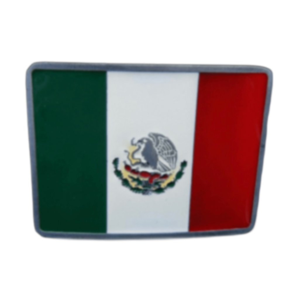Mexican Flag Belt Buckle Mexico Cup Soccer Souvenirs Mexico's Flags Belt Buckles - Buckles.Biz
