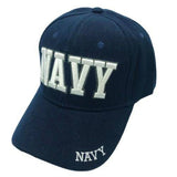 Navy Adjustable One Size Fits All Baseball Embroidered Cap Hat - Buckles.Biz