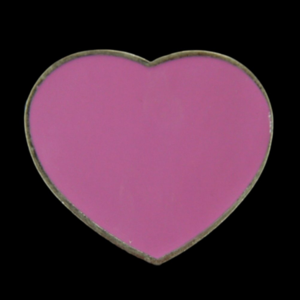 Peace Era Dark Pink Heart Flower Belt Buckles - Buckles.Biz
