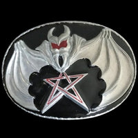 Pentagram Belt Buckle Pentagon Bat Vampire Evil Gothic Star Buckles Belts - Buckles.Biz