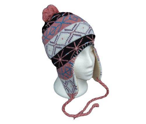 Pink Pom Pom Xox Tassle Winter Ski Tuque Fashion Style Hat Chullo Chapeau Hiver - Buckles.Biz