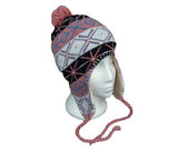 Pink Pom Pom Xox Tassle Winter Ski Tuque Fashion Style Hat Chullo Chapeau Hiver - Buckles.Biz