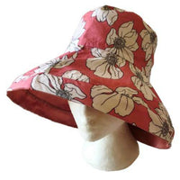 Pink Sun Hat Wide Brim UV Protection Women Summer Floral Foldable Bucket Hats - Buckles.Biz