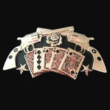 Poker Cards Belt Buckle Gambler Colt Card Game Old Western Belts Buckles - Buckles.Biz