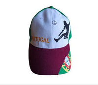 Portugal Portuguese Hat Cap Flag Escudo Soccer Ball Caps Hats - Buckles.Biz