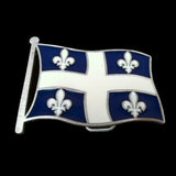 Quebec Drapeau Quebecois Fleur D'lys Flags Belt Buckles - Buckles.Biz