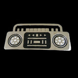 Radio Music Tape Cassette Deck Boom Box Vintage Belt Buckle - Buckles.Biz