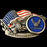 REAL AMERICAN HEROS U.S. AIR FORCE FLAG BELT BUCKLE BUCKLES - Buckles.Biz