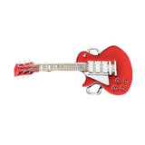 Red Guitar Belt Buckle Electric Guitars Rock Music Instrument Belts Buckles - Buckles.Biz