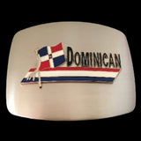 Republica Dominicana Dominican Republic Flag In Belt Buckle Belts Buckles - Buckles.Biz