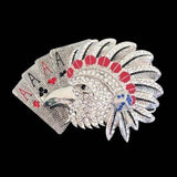 Rhinestone Wild Indian Bald Eagle Falcon Belt Buckle - Buckles.Biz