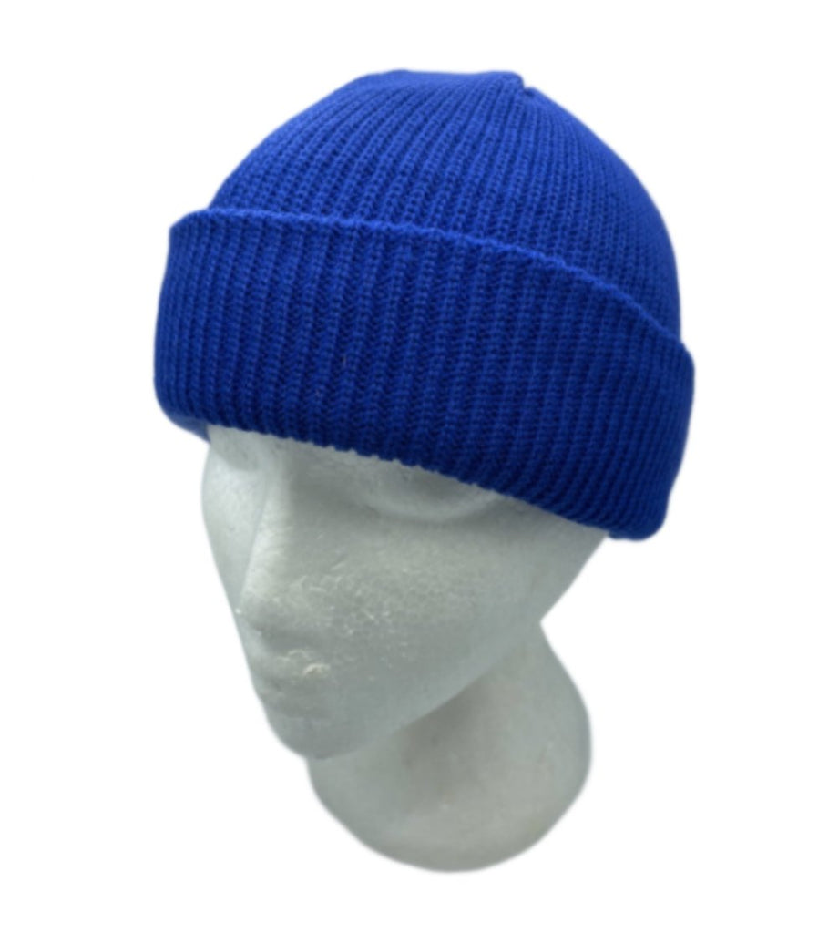 Ribbed Beanie Knit Ski Cap Skull Hat Warm Solid Color Winter Cuff Blank - Buckles.Biz