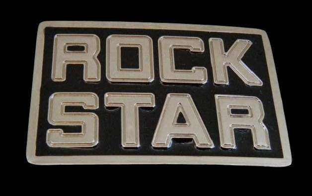 Rock Star Belt Buckle Rockstar Group Music Rock n Roll Band Rockstars Belt Buckles - Buckles.Biz