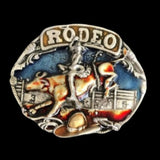 Rodeo Belt Buckle American Cowboys Cowgirls Bull Riders Western Belts Buckles - Buckles.Biz