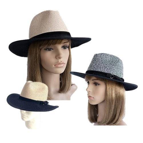Roll up Straw Hat Summer Wide Brim Panama Beach Sunshade Cap for Women  Ladies