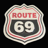 Route 69 Street Highway Hwy Humor Belt Buckle Boucle De Ceinture - Buckles.Biz