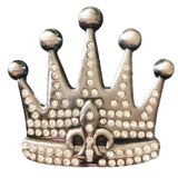 Royal Royalty Rhinestone Crown Fleur De Lys Lis Queen King Belt Buckle Buckles - Buckles.Biz