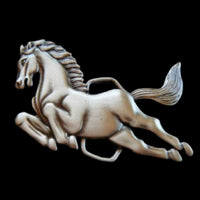 Running Horse Pony Horseshoe Stallion Animal Belt Buckle Buckles - Buckles.Biz