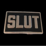 Slut Name Calling Disco Sign Logo Humor Bar Joke Funny Belt Buckle - Buckles.Biz