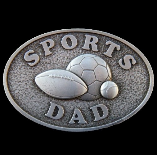 Soccer Dad Belt Buckle Sports Dads Soccer Futsal Football Buckles - Buckles.Biz