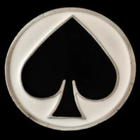 Spades Gamblers Cards Poker Game Lucky Spade Belt Buckles - Buckles.Biz