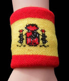 Spanish Flag Tennis Wristband Spain Sports Wrist Sweatband - Buckles.Biz