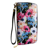 Spring Flowers Fashion Women's Zipper Clutch Wristlet Wallet - Buckles.Biz
