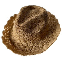 Straw Hat Crochet Style Sombrero Women's Summer Hats - Buckles.Biz