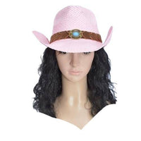 Straw Hat Summer Outdoor Men Women Western Cowboy Breathable Hats - Buckles.Biz