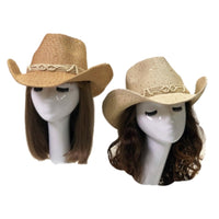 Straw Hat Summer Outdoor Men's Women's Western Cowboy Breathable Hats - Buckles.Biz