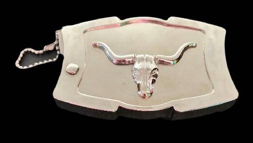 Texas Longhorn Western Bull Cow Steers Rancher Belt Buckle Buckles - Buckles.Biz
