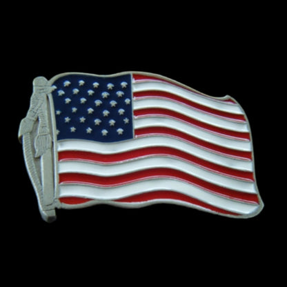 United States Flag Belt Buckle America USA Flags Beer Bottle Opener Buckles Belts - Buckles.Biz