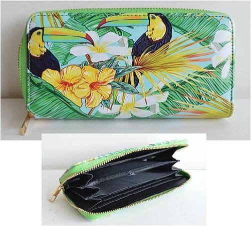 Wallet Toucan Exotic Bird Fashion Women's Zipper Clutch Wallets - Buckles.Biz