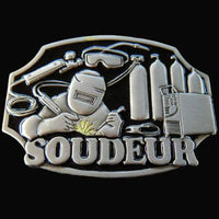 Welder Belt Buckle Welders French Profession Soudeur Boucle De Ceinture Soudeurs - Buckles.Biz