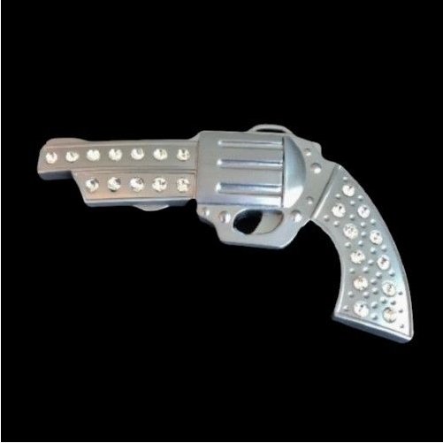 Western Revolver Handgun Rhinestone Guns Cool Belt Buckle Boucle De Ceinture - Cool Belt Buckles Shop - Buckles.Biz