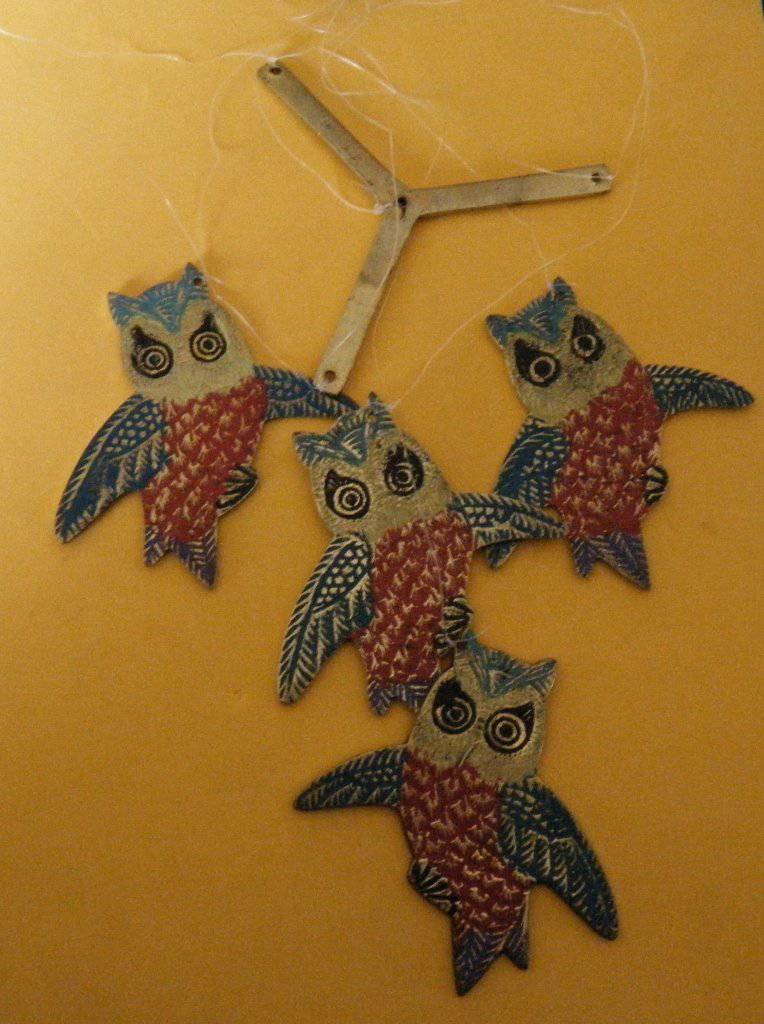 Wind Chime Owl Solid Brass Owls Winds Chimes Sarna - Buckles BIZZ