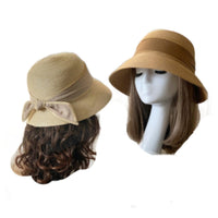 Women Natural Packable Wide Brim Casual Straw Summer Sun Hats - Buckles.Biz