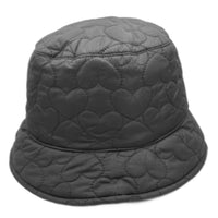 Women Soft Warm Winter Quilted Bucket Rain Hat Foldable Crushable Cap - Buckles.Biz